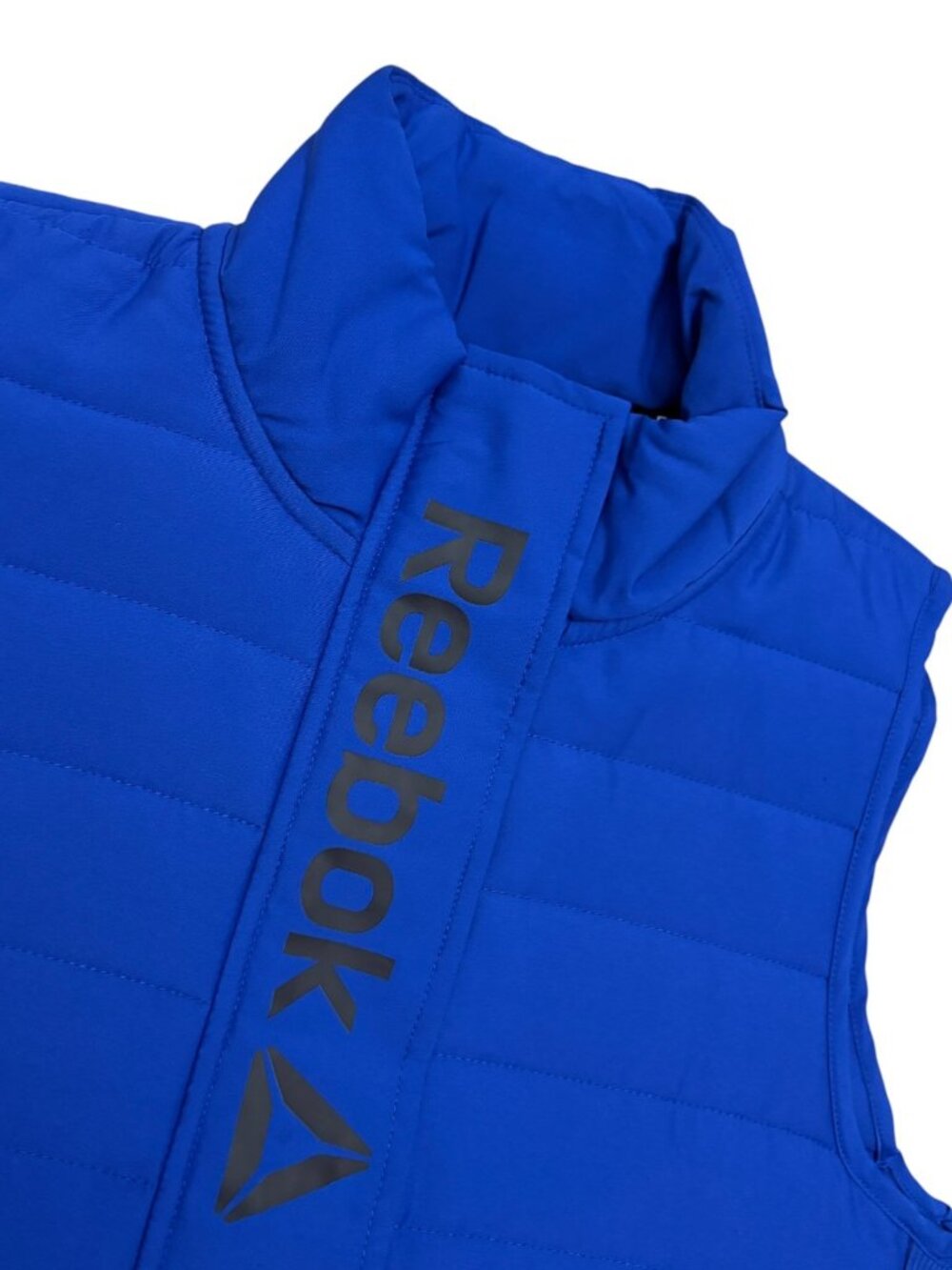 REEBOK Puffer Vest Winter Parka Activewear Blue Vest Mens Large - Picture 3 of 6
